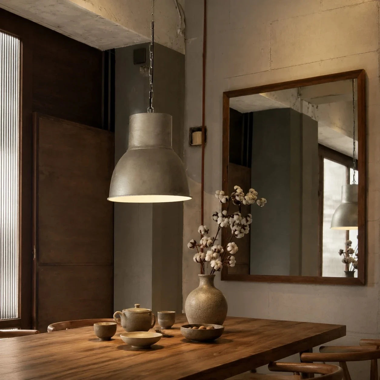 Vintage Rust Finish Industrial Pendant Light | Esilora