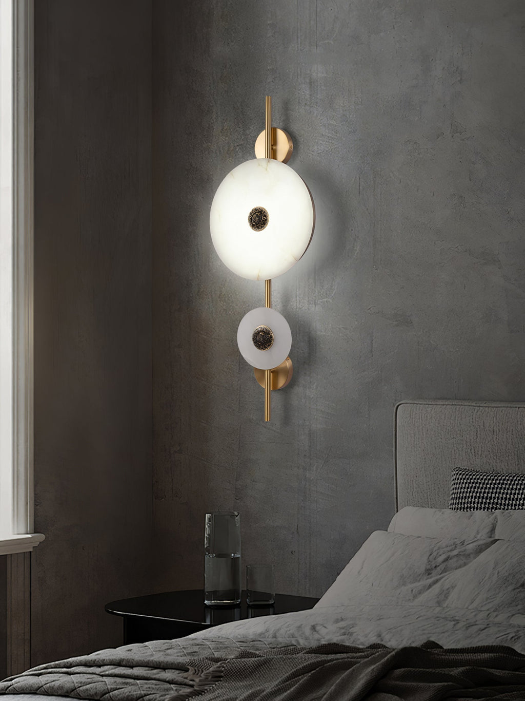 Alabaster Eclipse Wall Light | Esilora