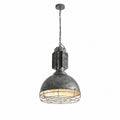 Vintage Industrielle Pendelleuchte mit Eisenkäfig | Esilora