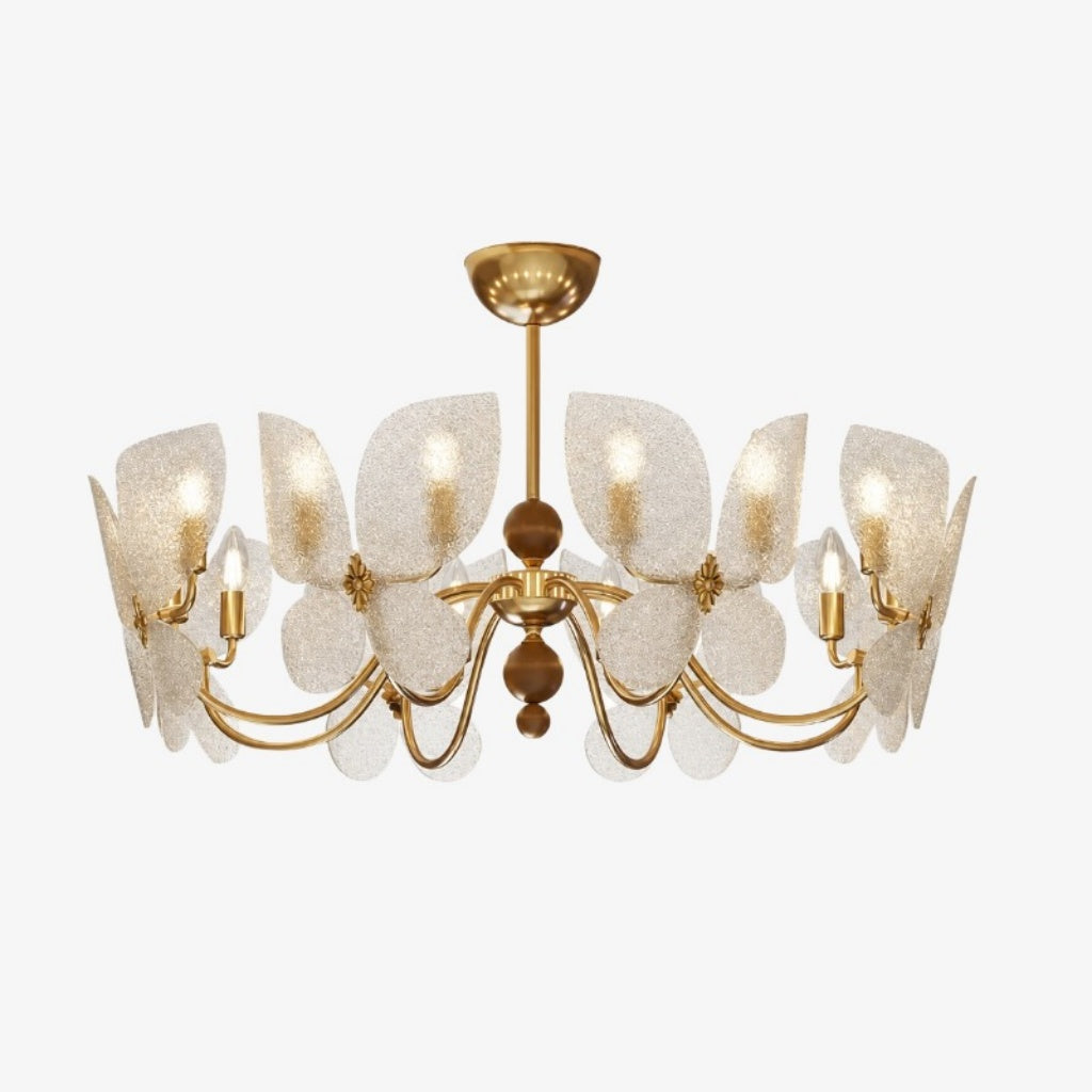 Lucenda Butterfly Chandelier - Gold Acrylic French Vintage Statement Light for Kitchen Island | Esilora