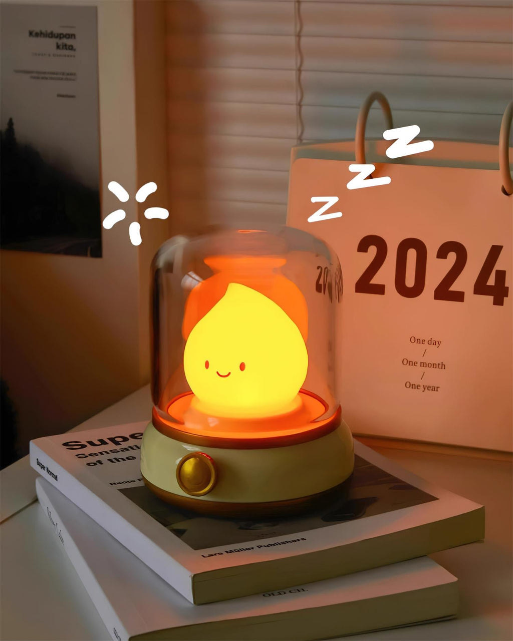 مصباح Flame LED الليلي الصغير | Esilora