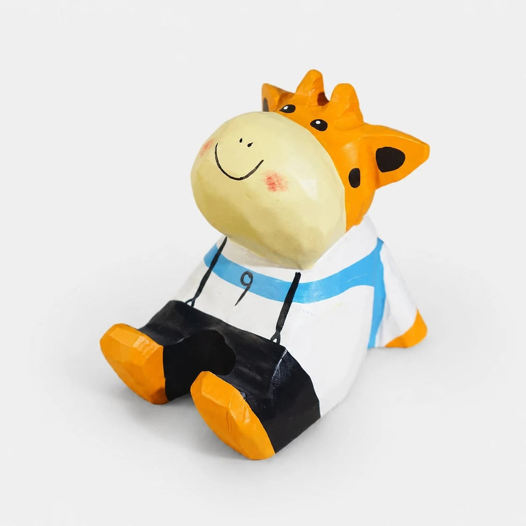 Support de téléphone en bois sculpté à la main représentant un animal | Esilora