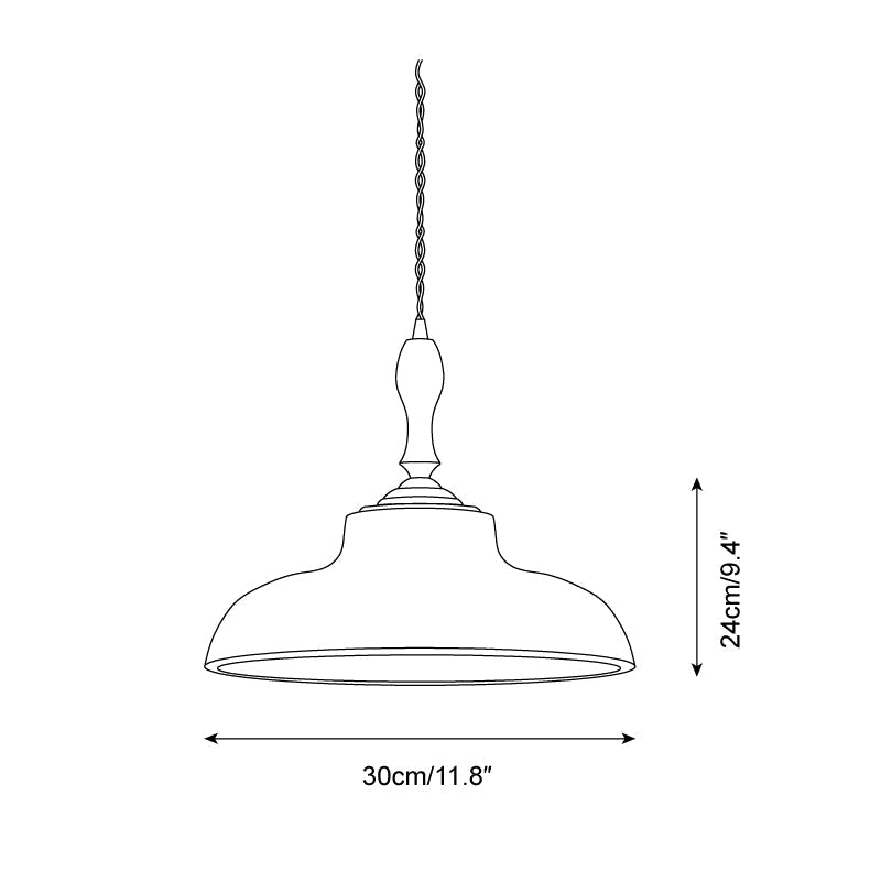 Zelená závěsná lampa Nolyn | Esilora
