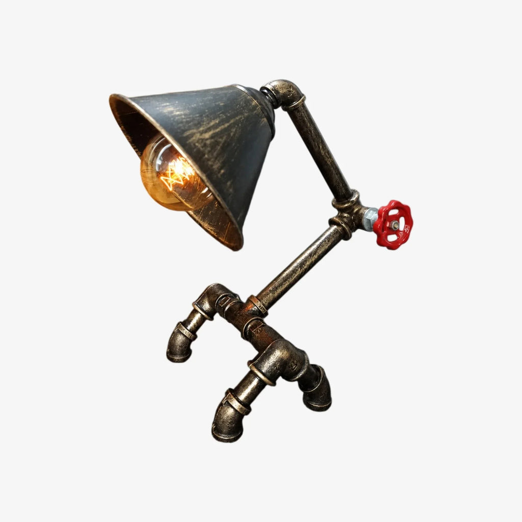 Retro Industrial Pipe Table Lamp | Esilora