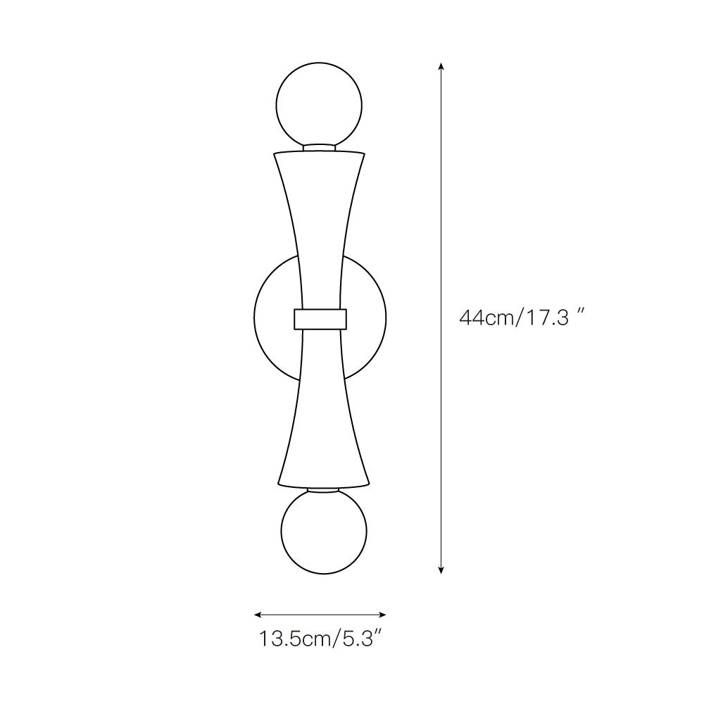 Moderne lineare Wandleuchte – Minimalistische LED-Leuchte für Schlafzimmer Wohnzimmer Flur | Esilora