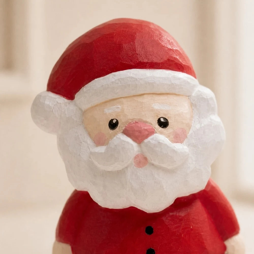 Handmade Wooden Christmas Character Ornaments for Shelf and Table Decor | Esilora