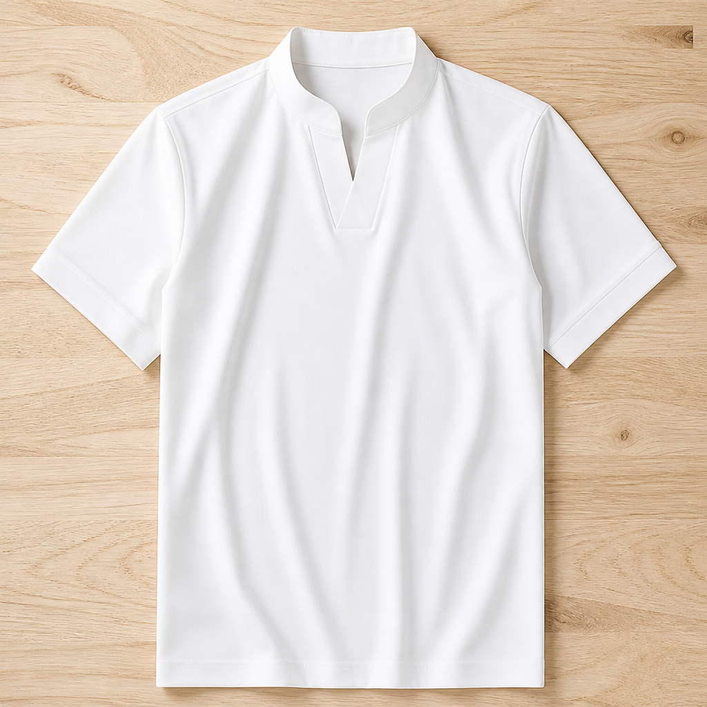 StratoFlex – ノッチ付きスタンドカラーのスリムフィット・パフォーマンスTシャツ - Esilora