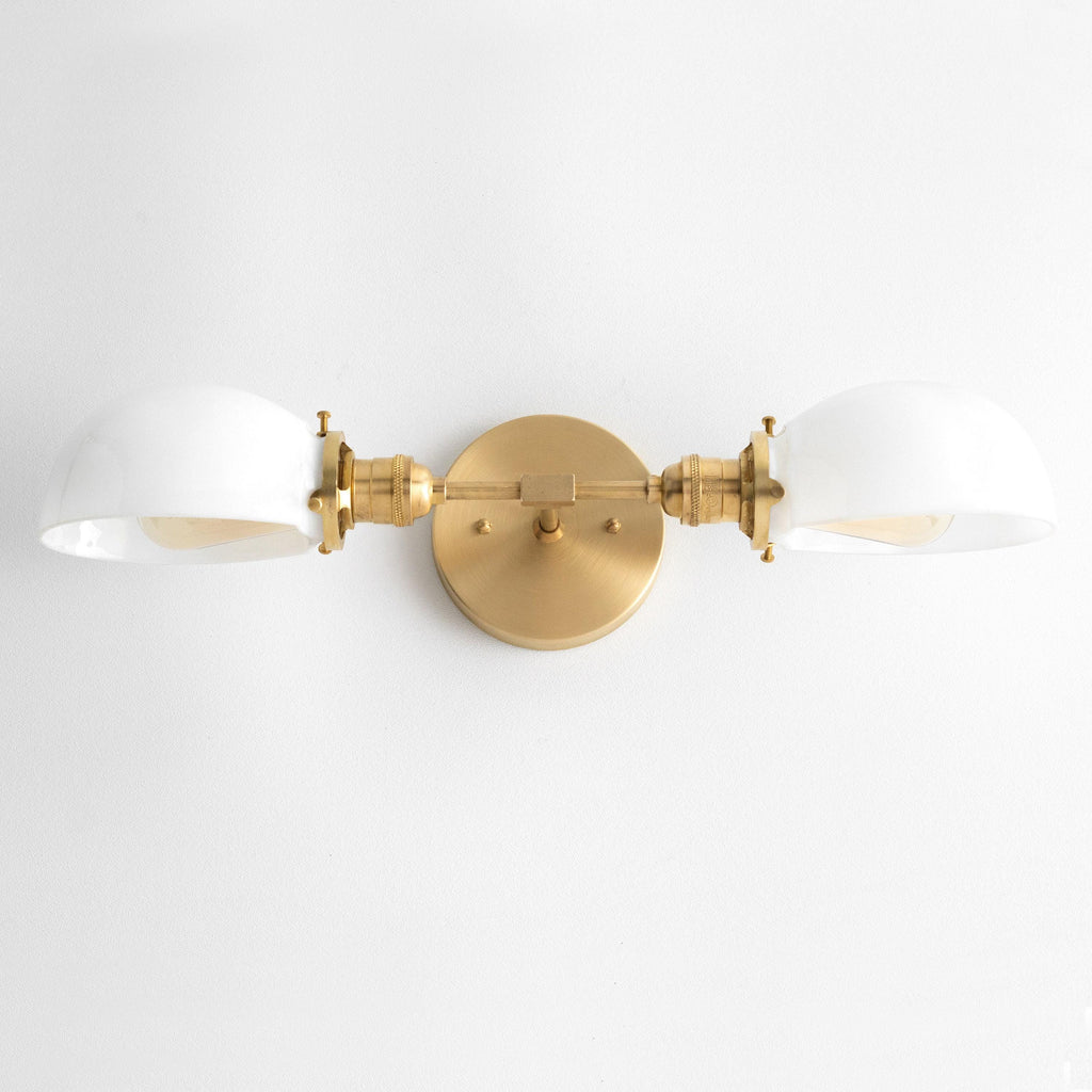 Ornato Luxe Art Deco Schminkspiegel-Wandleuchte – Opalglas-Wandlampe für Bad & Ankleidezimmer | Esilora