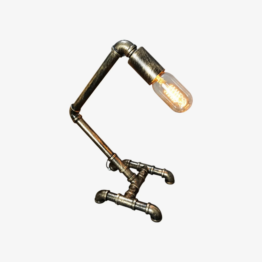 Retro Industrial Pipe Table Lamp | Esilora