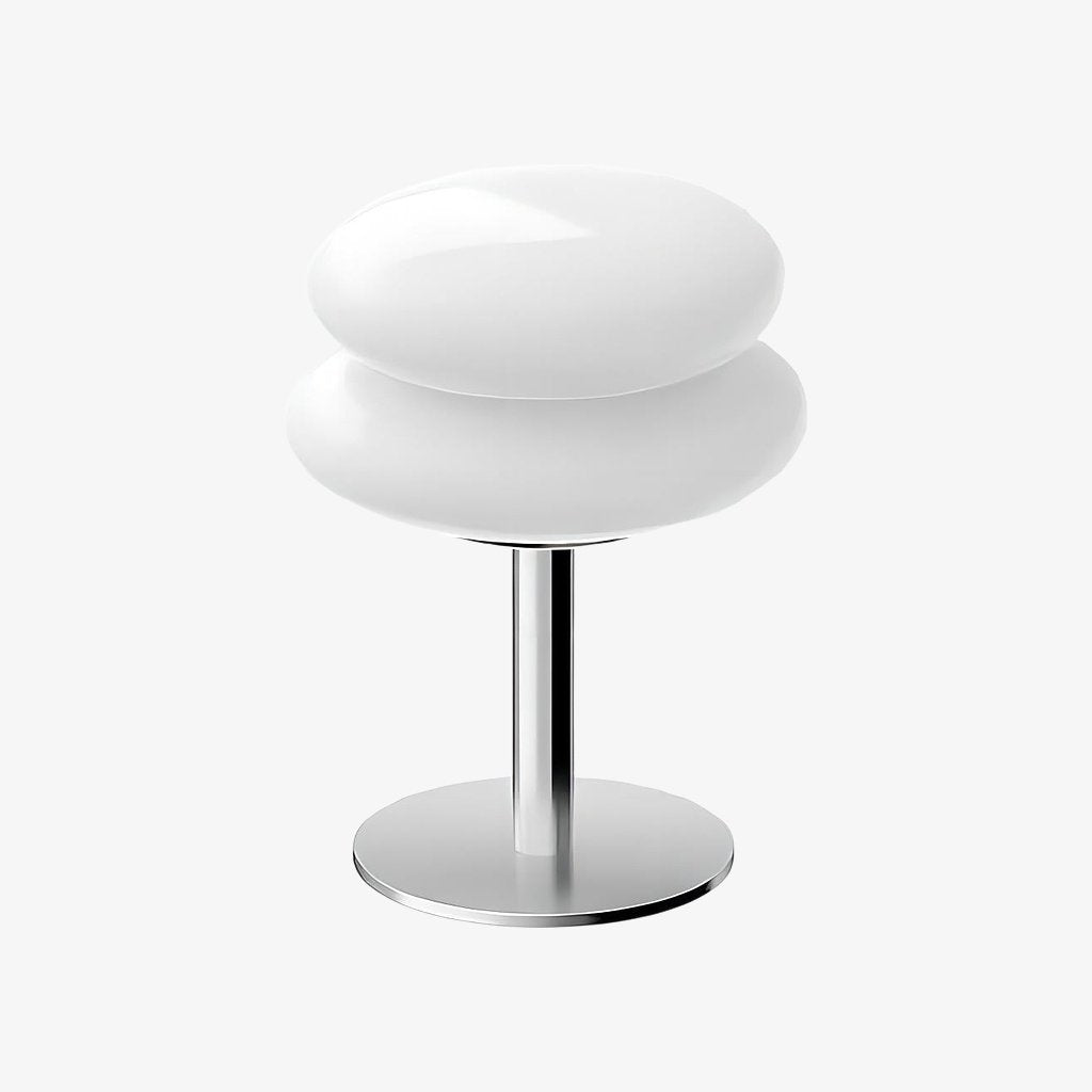 Glasentro Bauhaus-bordslampa med geometrisk glasdesign, modern accent för vardagsrum N12 | Esilora