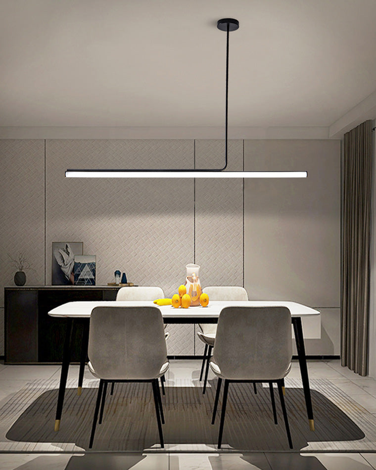 Lumineo Contemporary Decorative Dining Room Chandelier White Paint Push Button Switch | Esilora