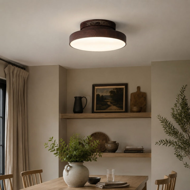 Japansk vintage-rund LED-loftslampe | Esilora