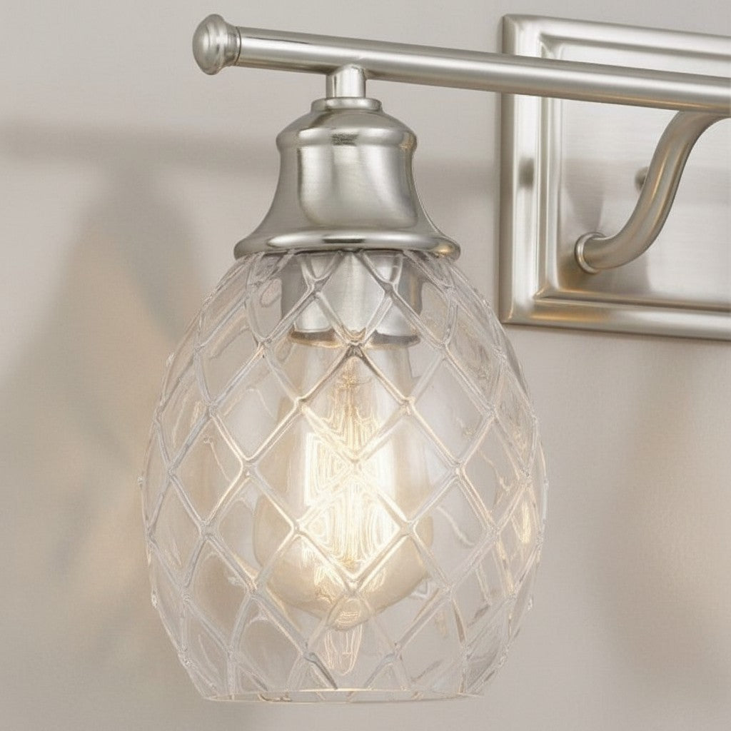 Nixora Modern Farmhouse Ribbed Design Wall Lamp - Decorative Lighting for Bathroom and Hallway | Esilora