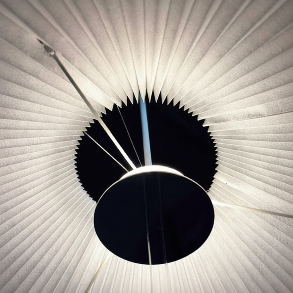 Vellmuse Vintage Interactive Umbrella Pendant Lamp - Adjustable Lampshade Light for Any Space N25 | Esilora