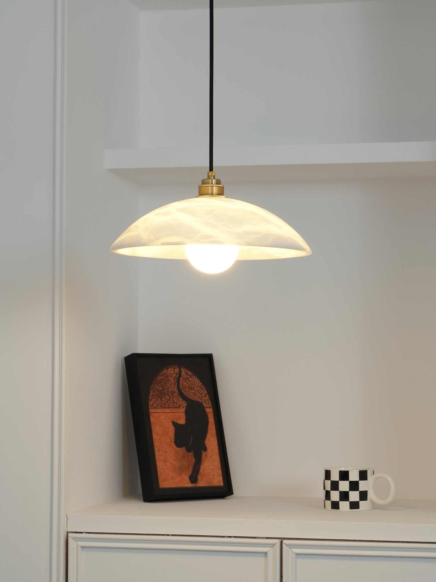 Alabaster Dome Pendant Light | Esilora