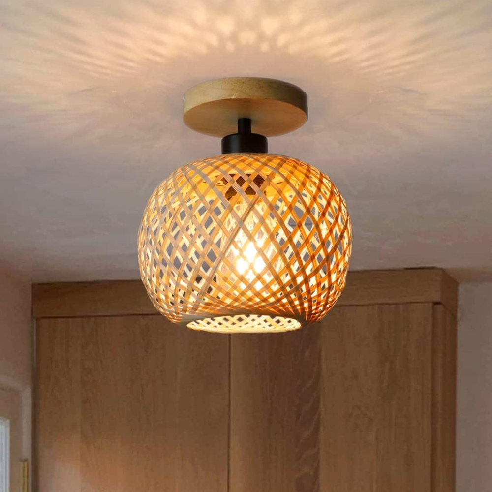 Handmade Ethereal Bamboo Ceiling Light | Esilora