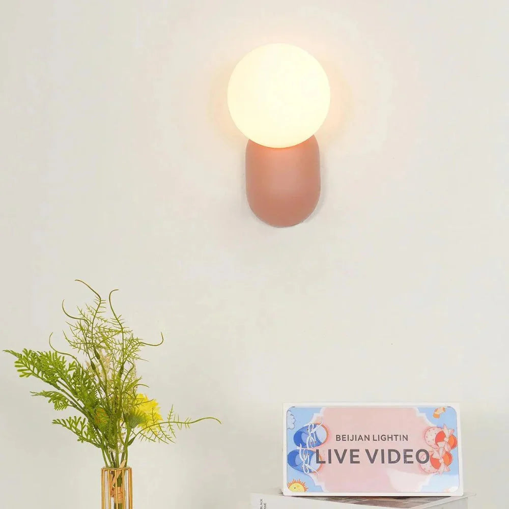 Luma Nordic Glass Orb Wall Light | Esilora