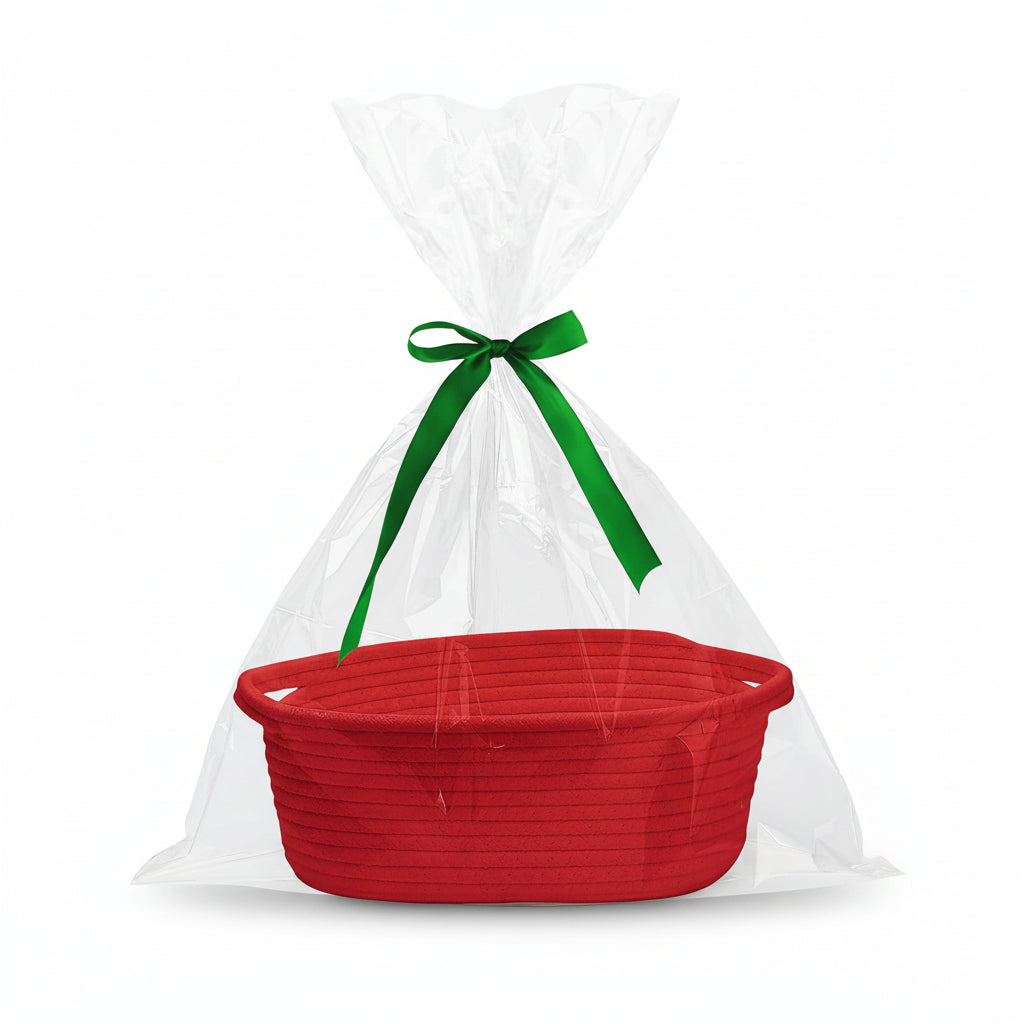 Ensemble de paniers cadeaux décoratifs de Pâques - ornements en nœud de ruban
