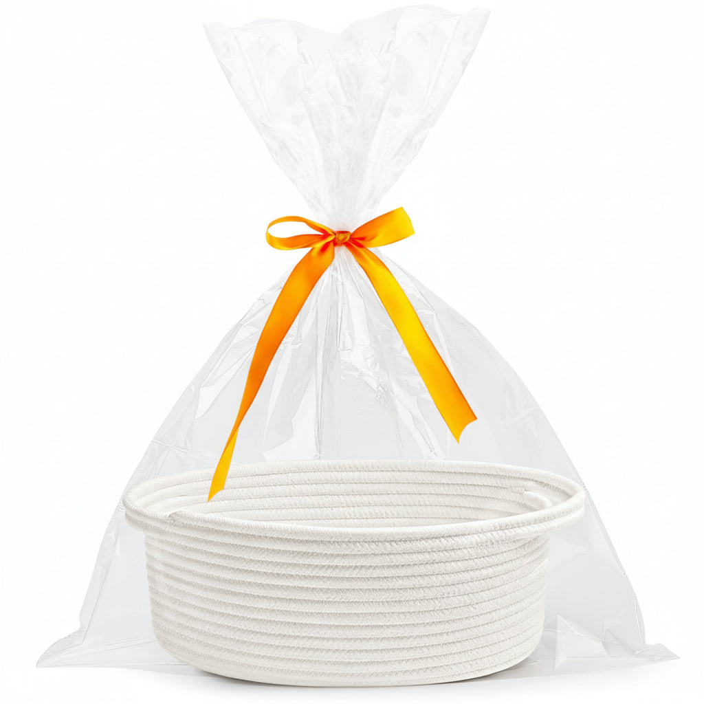 Ensemble de paniers cadeaux décoratifs de Pâques - ornements en nœud de ruban