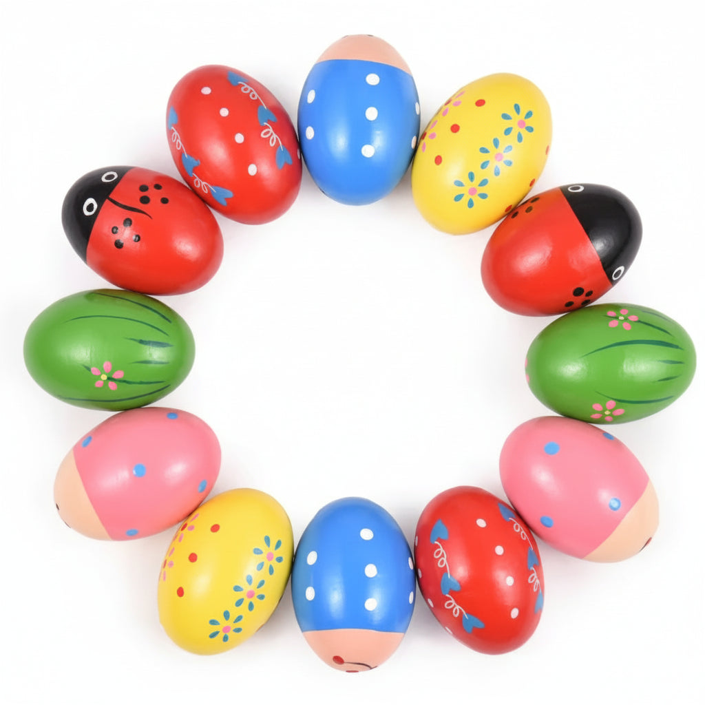 Ensemble de maracas en forme d’œuf pour enfants