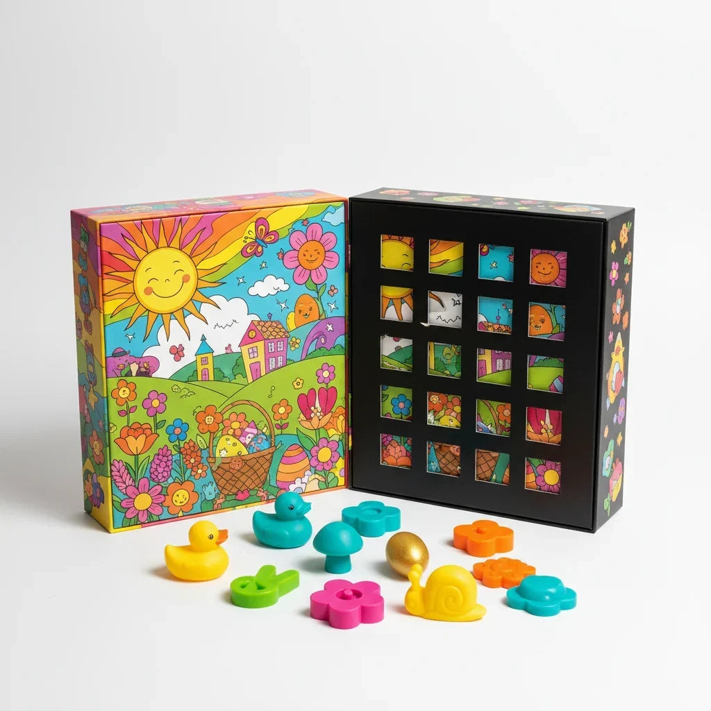 Set de juguetes para la búsqueda de huevos de Pascua — kit de juego sorpresa para niños