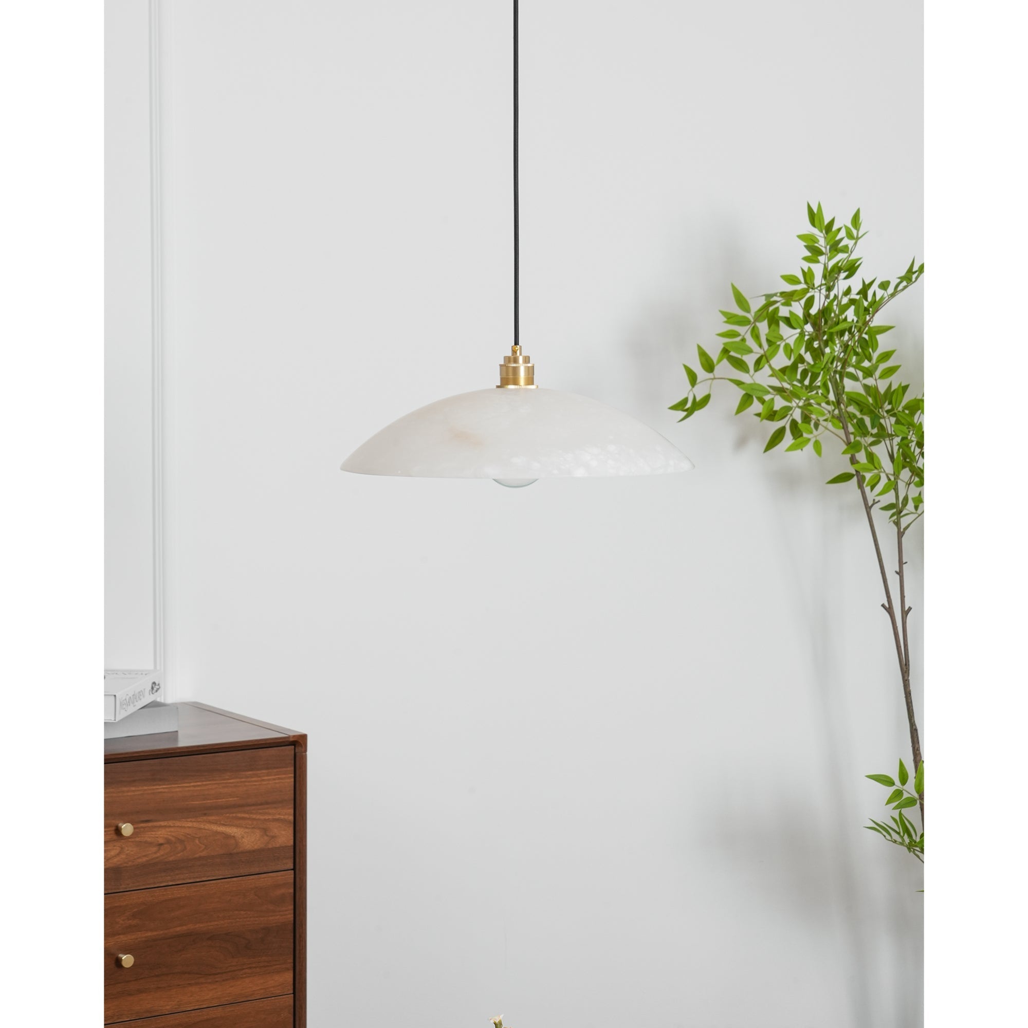 Alabaster Dome Pendant Light | Esilora
