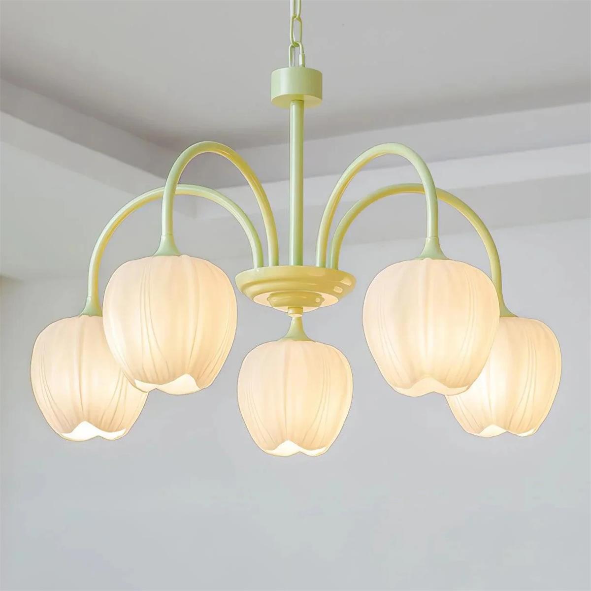 Tulip Matcha Chandelier | Esilora