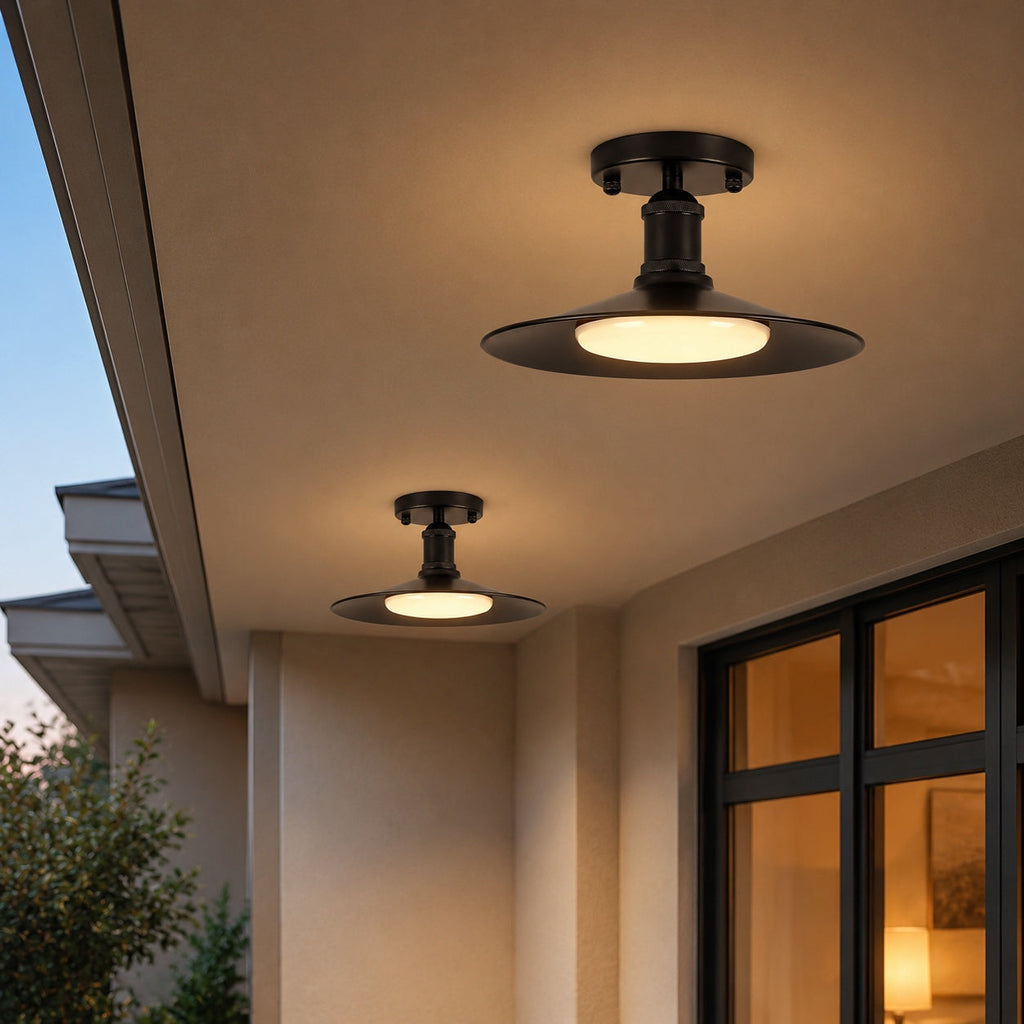 Lampada a sospensione e da soffitto in metallo per esterni Leviaxa | Esilora