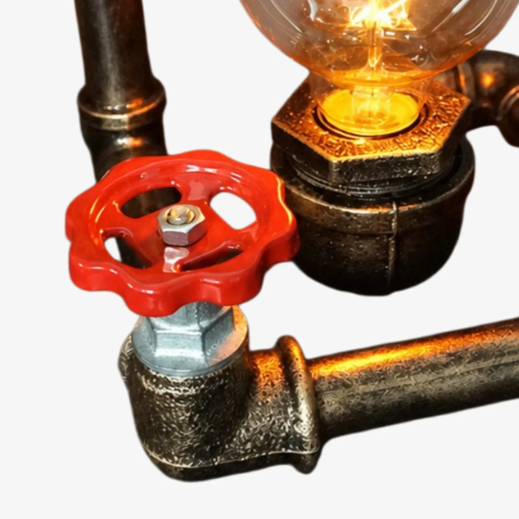 Retro Industrial Pipe Table Lamp | Esilora