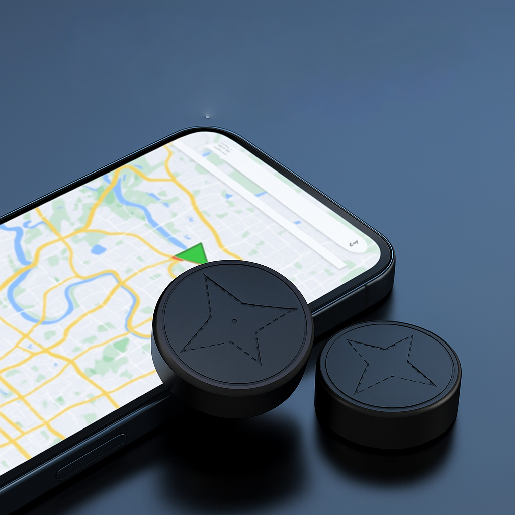 גשש GPS מגנטי עמיד למים — מאתר רכב קומפקטי