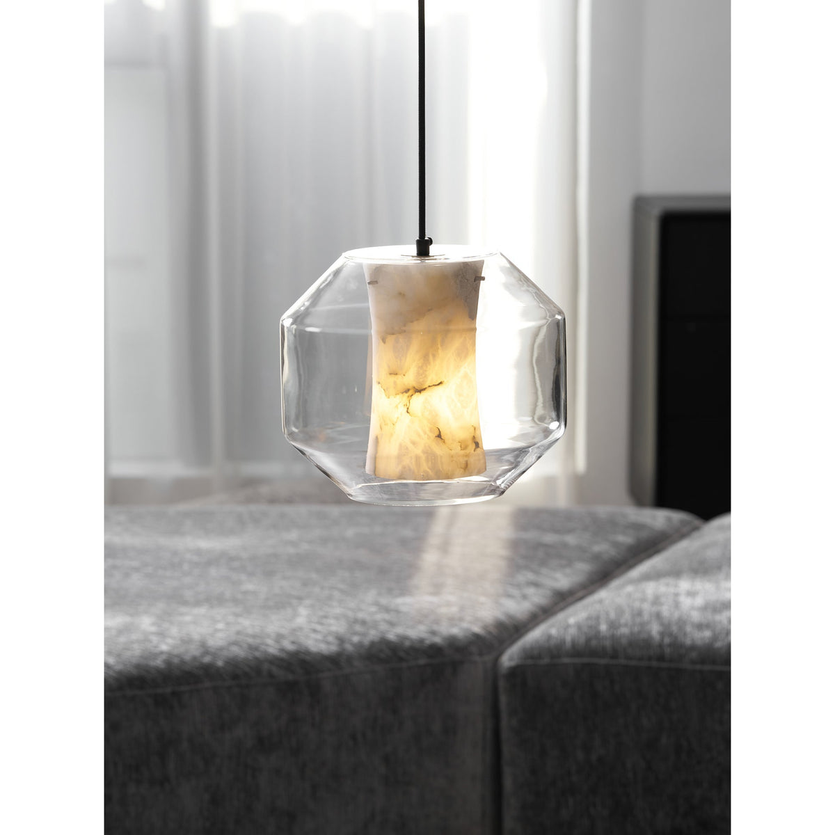 Pendellampe i alabastglas | Esilora