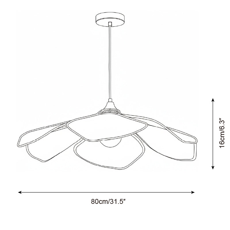 Raffia Petal Pendant Lamp | Esilora
