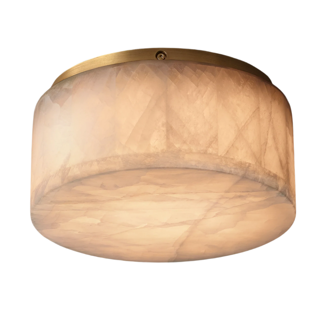 Rivage Alabaster Minimalist Ceiling Light | Esilora