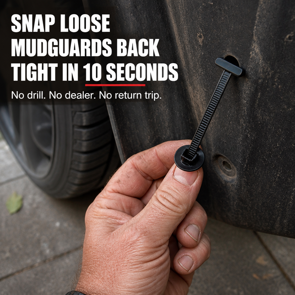 SnapSecure — Snap Loose Mudguards, Fender Liners, and Splash Shields Back Tight - Esilora