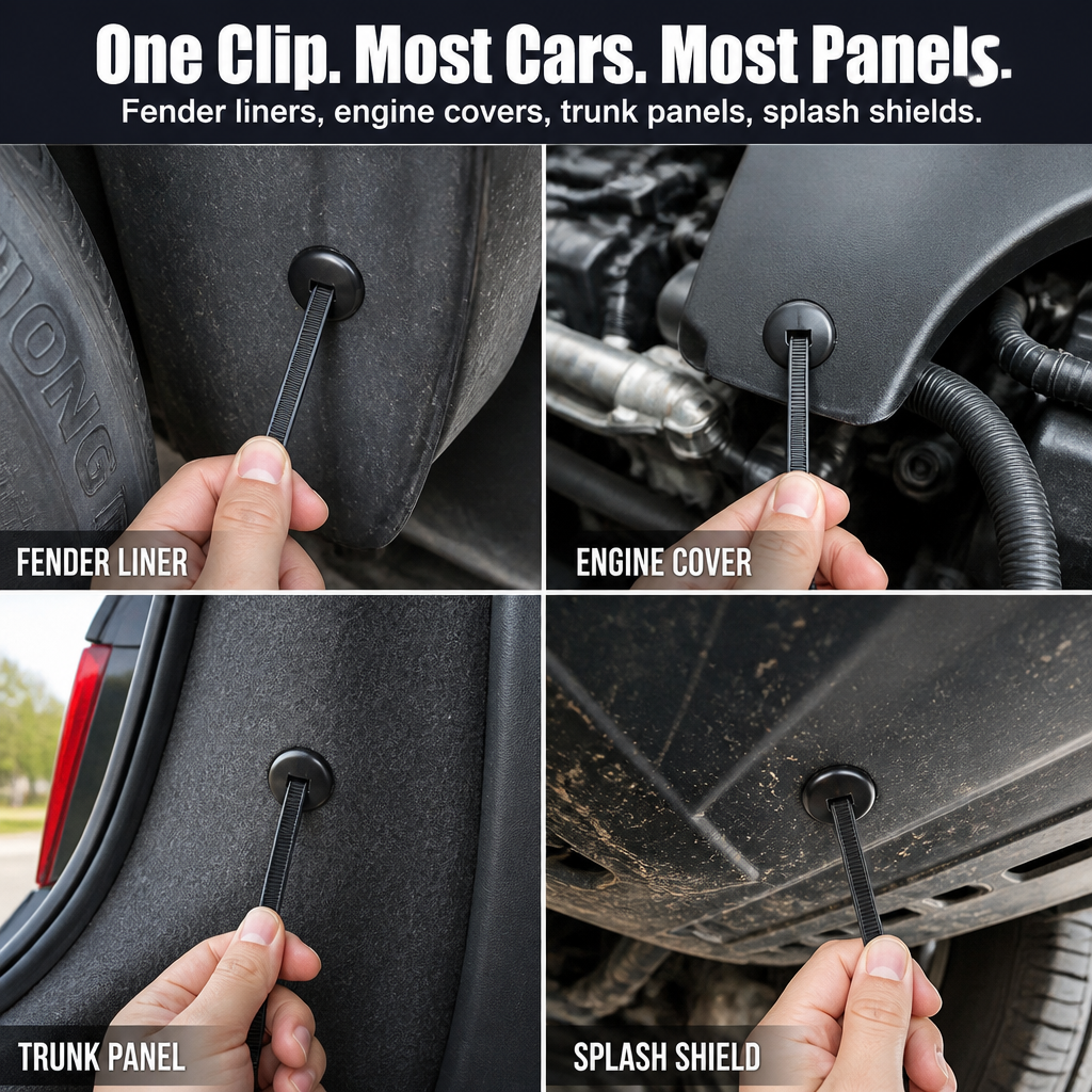 SnapSecure — Snap Loose Mudguards, Fender Liners, and Splash Shields Back Tight - Esilora