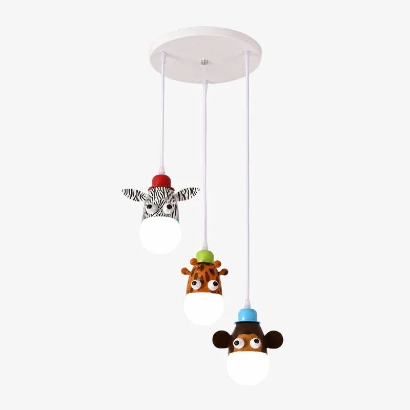 Lampada a sospensione con animali per bambini | Esilora
