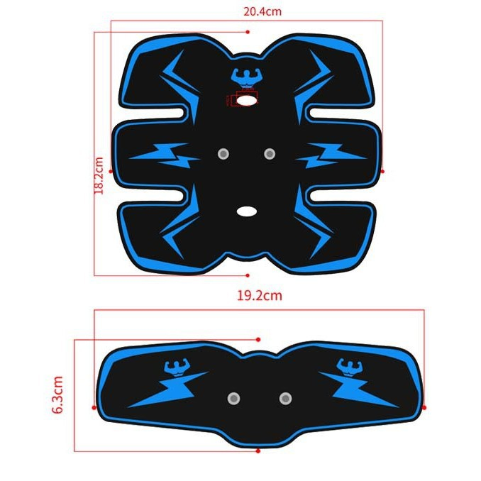 Stimulator muscular abdominal EMS portabil, cu USB