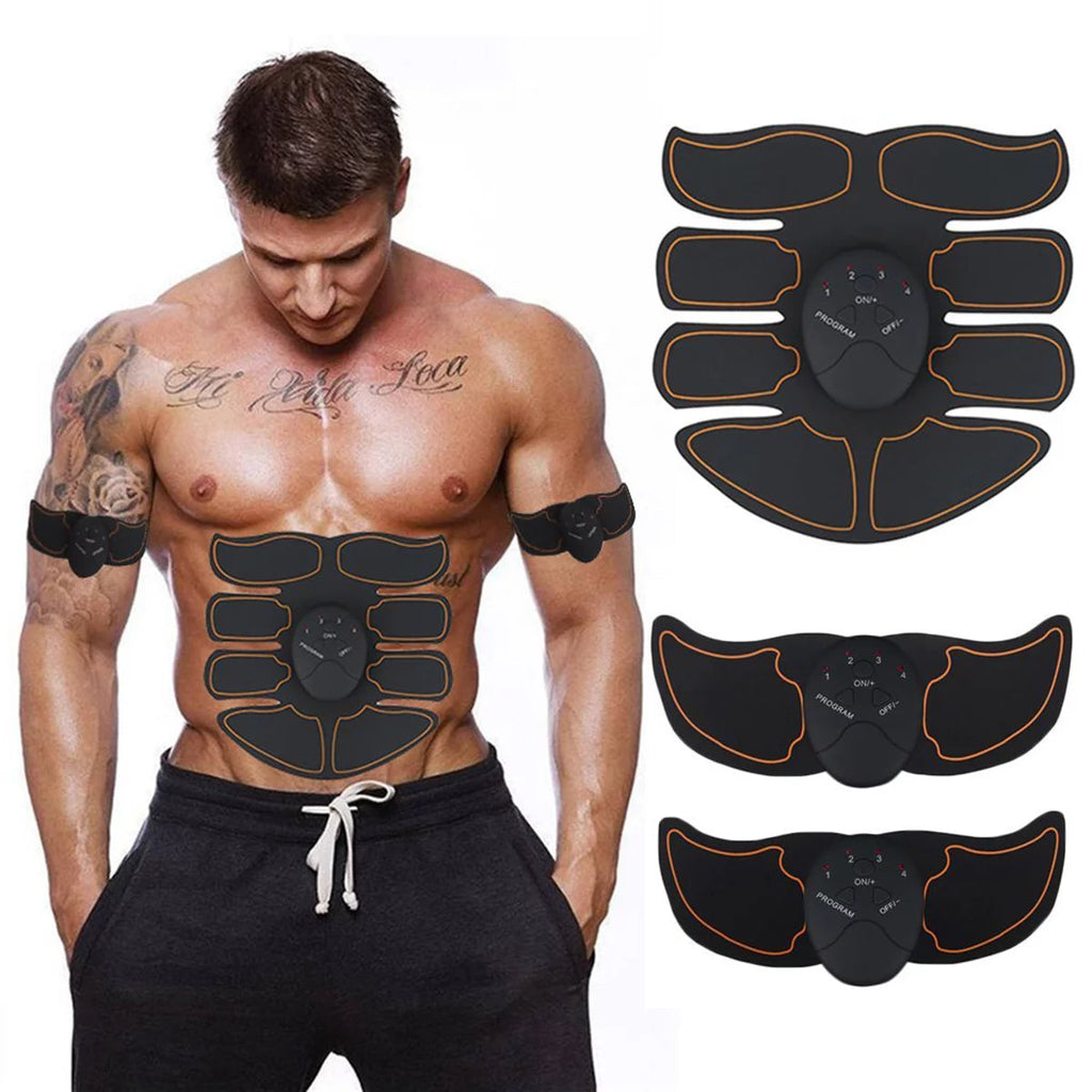 Stimulator muscular abdominal EMS portabil, cu USB