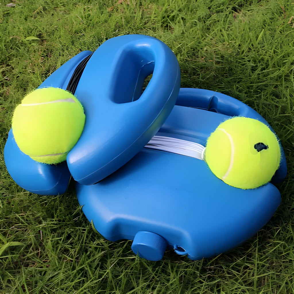 Portable Self-Returning Tennis Trainer Rebound Device