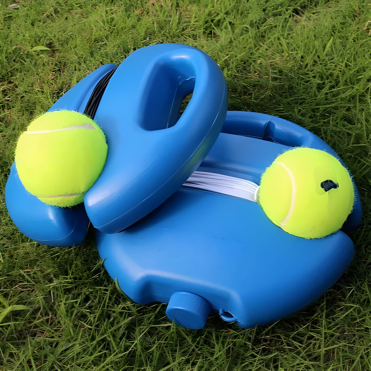 Portable Self-Returning Tennis Trainer Rebound Device