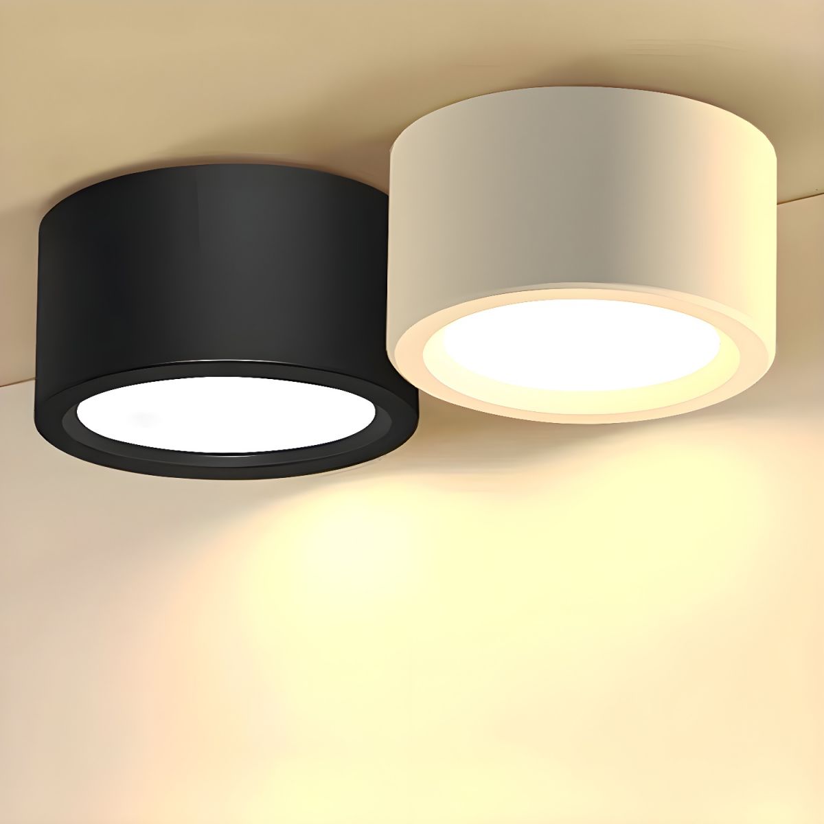 Lampă de tavan LED rotundă din metal — design modern minimalist
