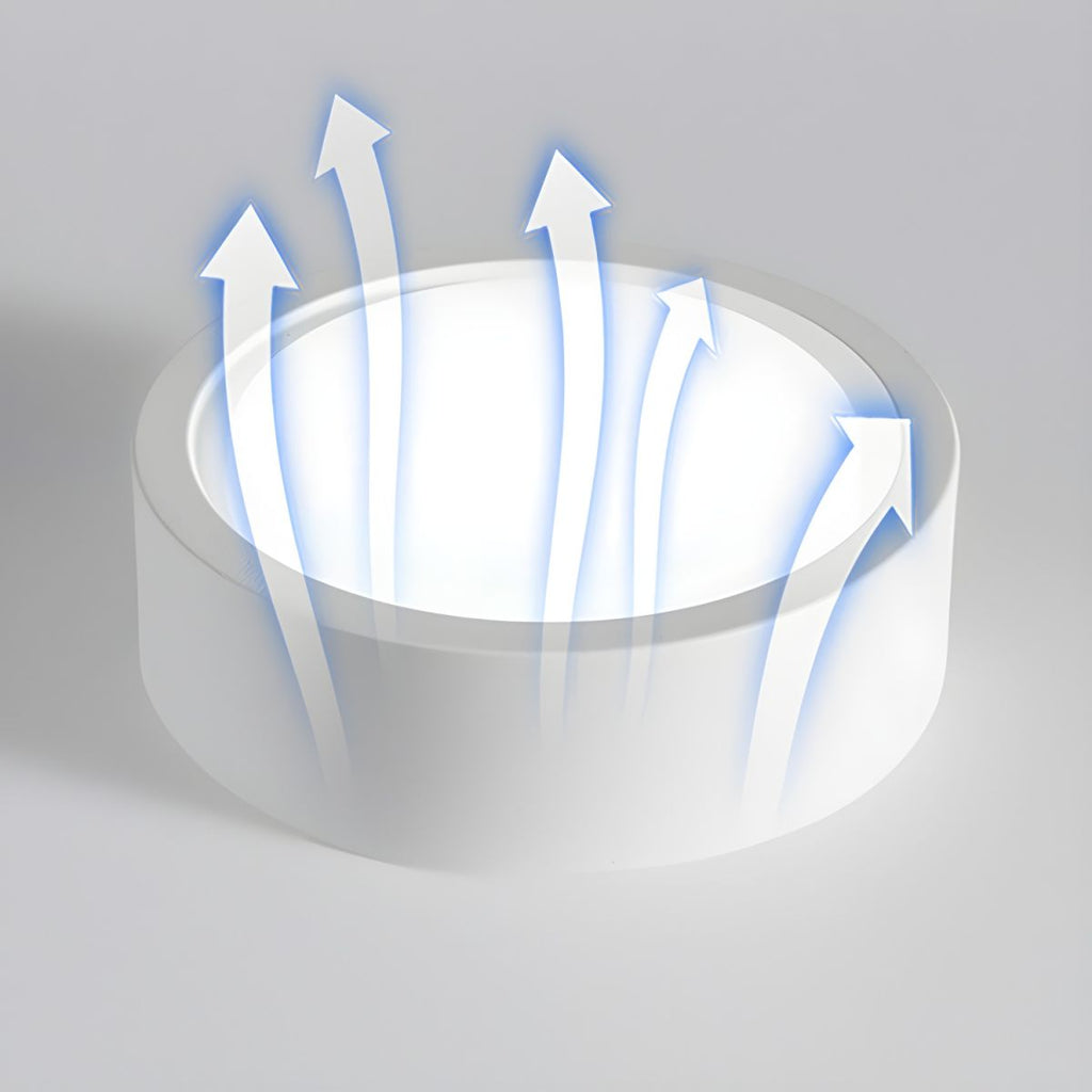 Lampă de tavan LED rotundă din metal — design modern minimalist