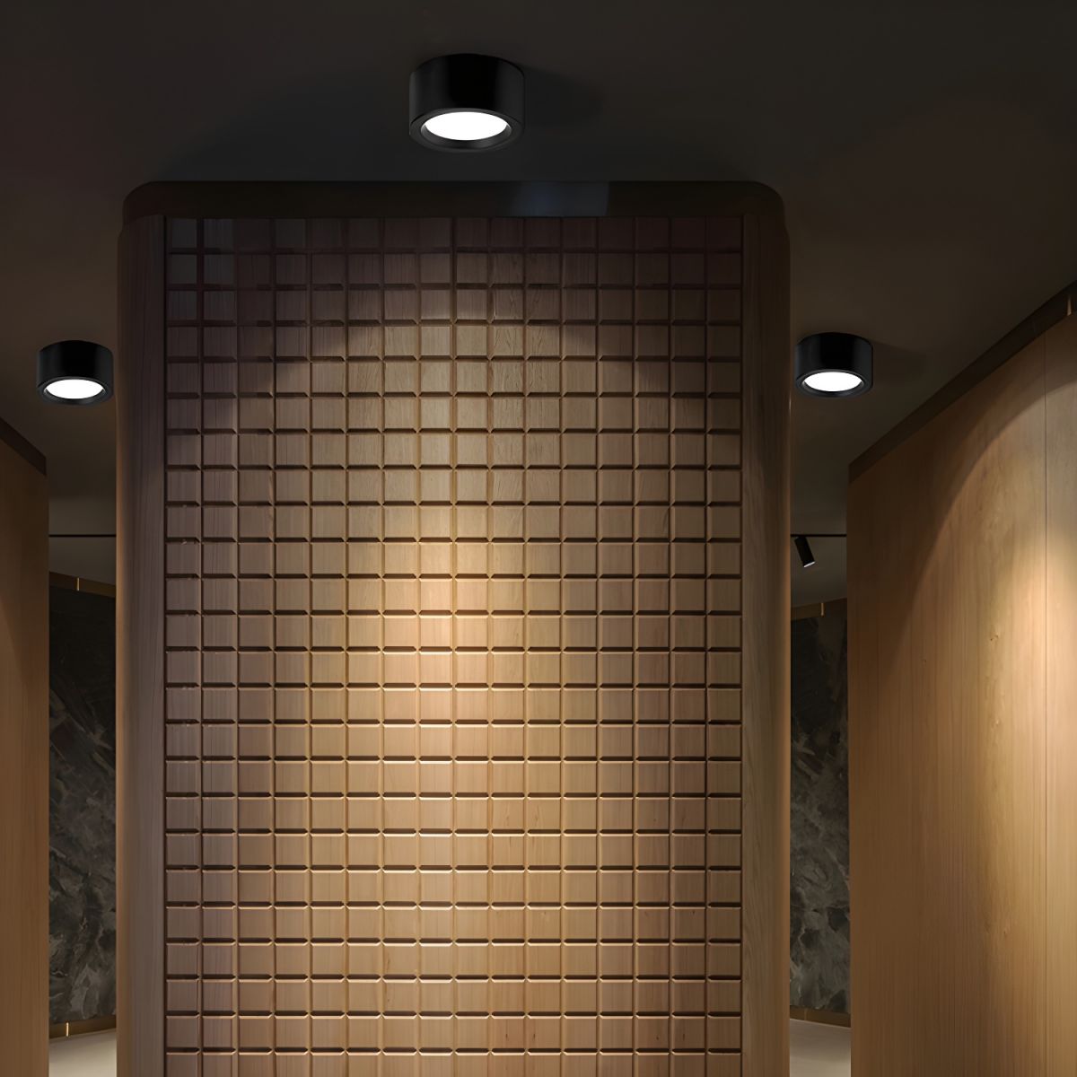 Lampă de tavan LED rotundă din metal — design modern minimalist