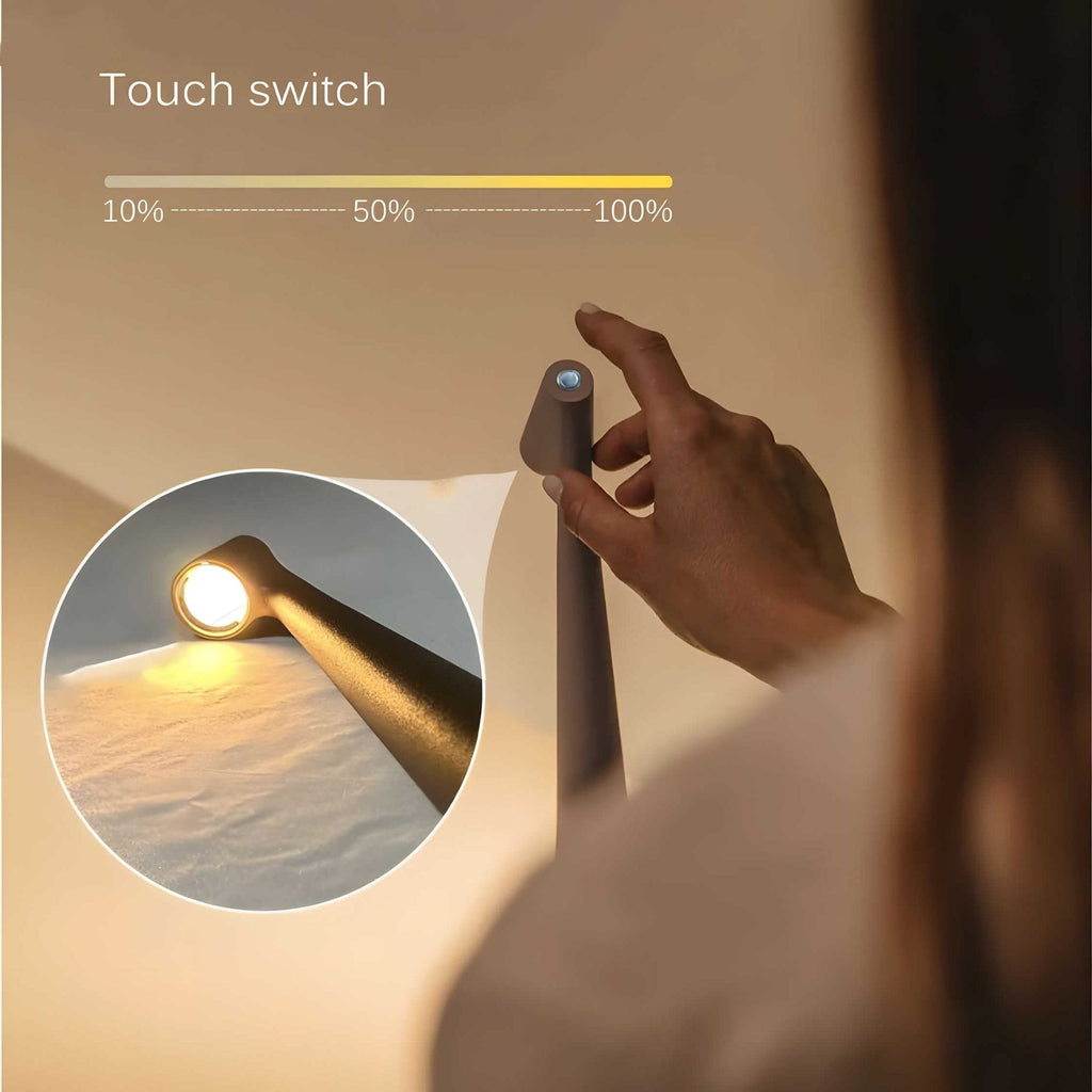 Lampada da tavolo moderna a LED senza fili alimentata a batteria