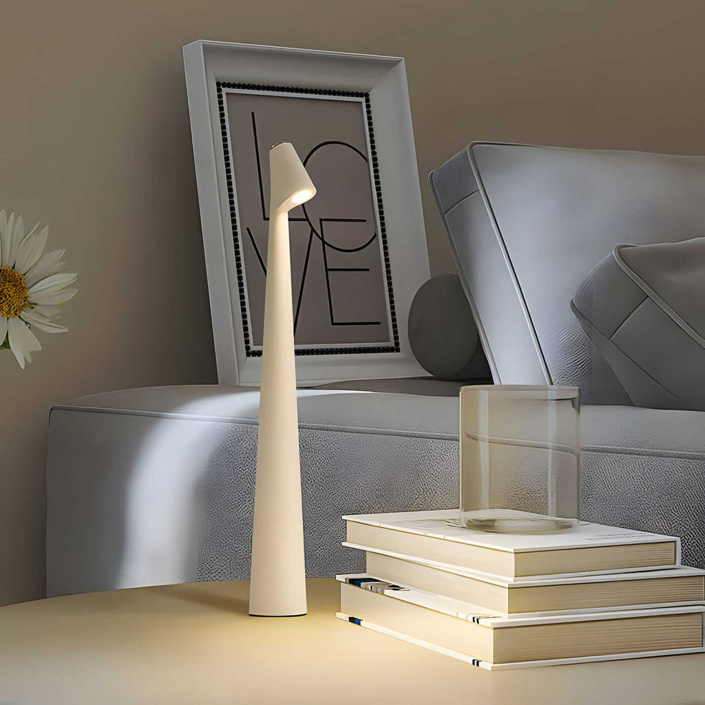 Lampada da tavolo moderna a LED senza fili alimentata a batteria
