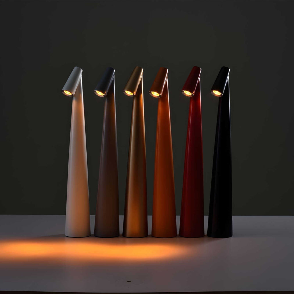Lampada da tavolo moderna a LED senza fili alimentata a batteria