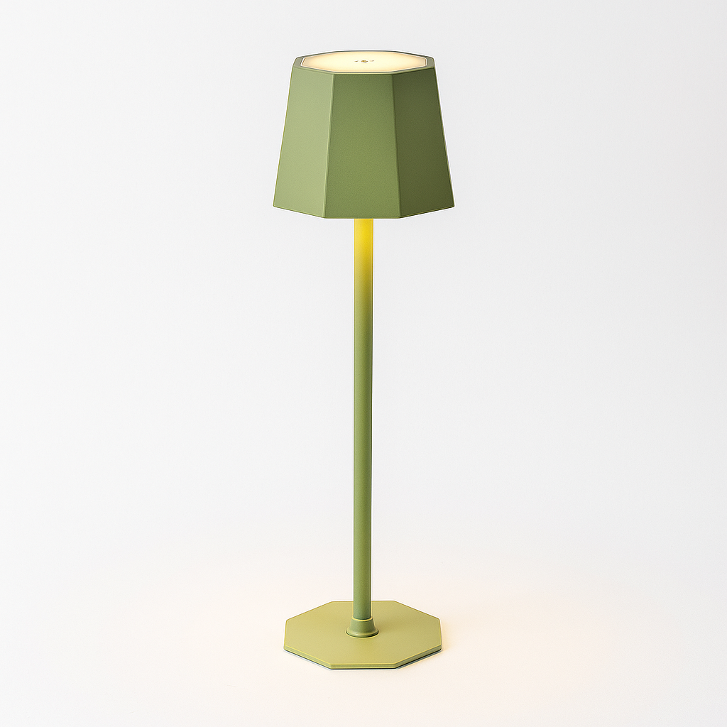 Modern Dimmable LED Table Lamp in Black Metal