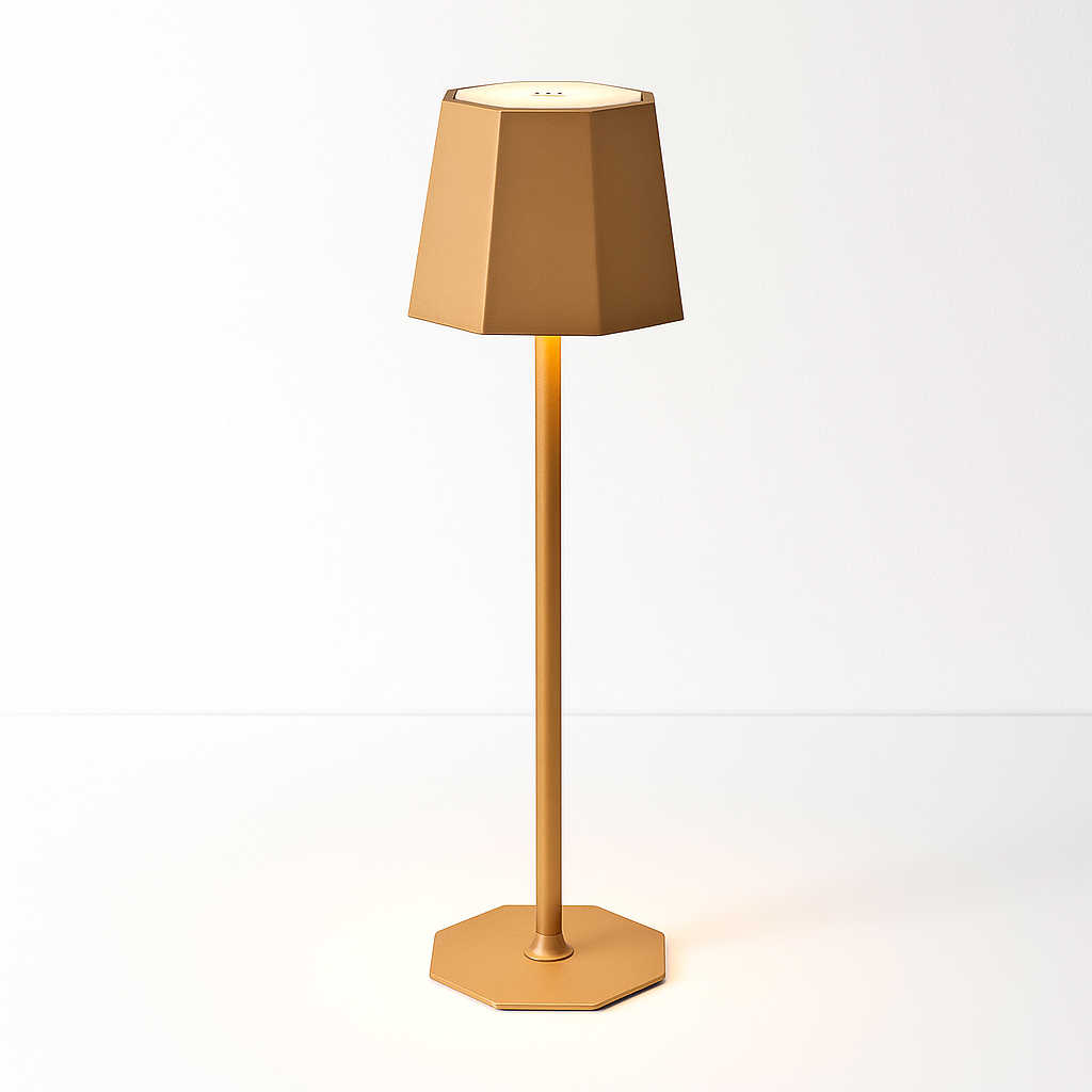 Modern Dimmable LED Table Lamp in Black Metal