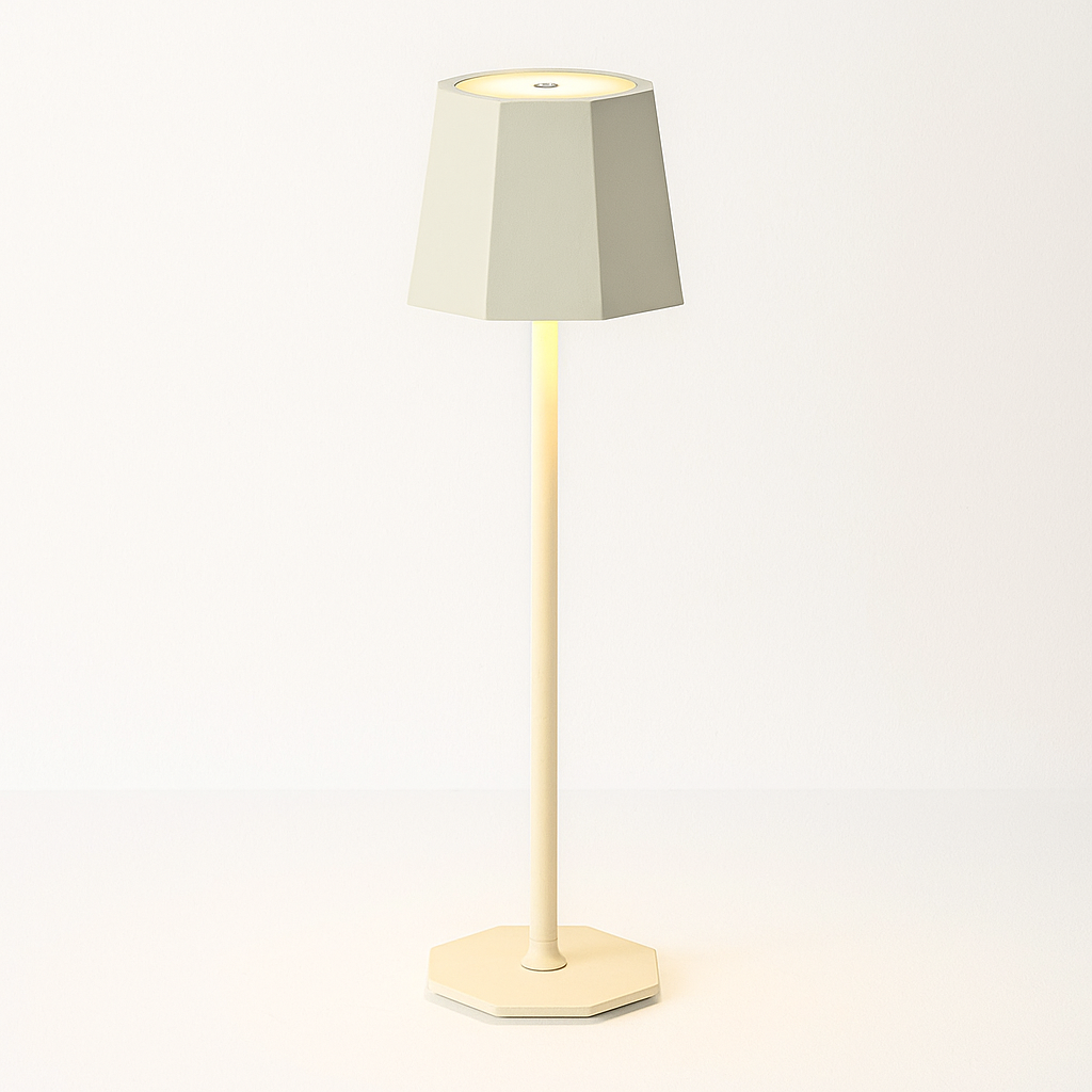 Modern Dimmable LED Table Lamp in Black Metal