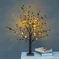 Copac decorativ luminos LED — 55 cm, lumină alb cald, 24 de LED-uri